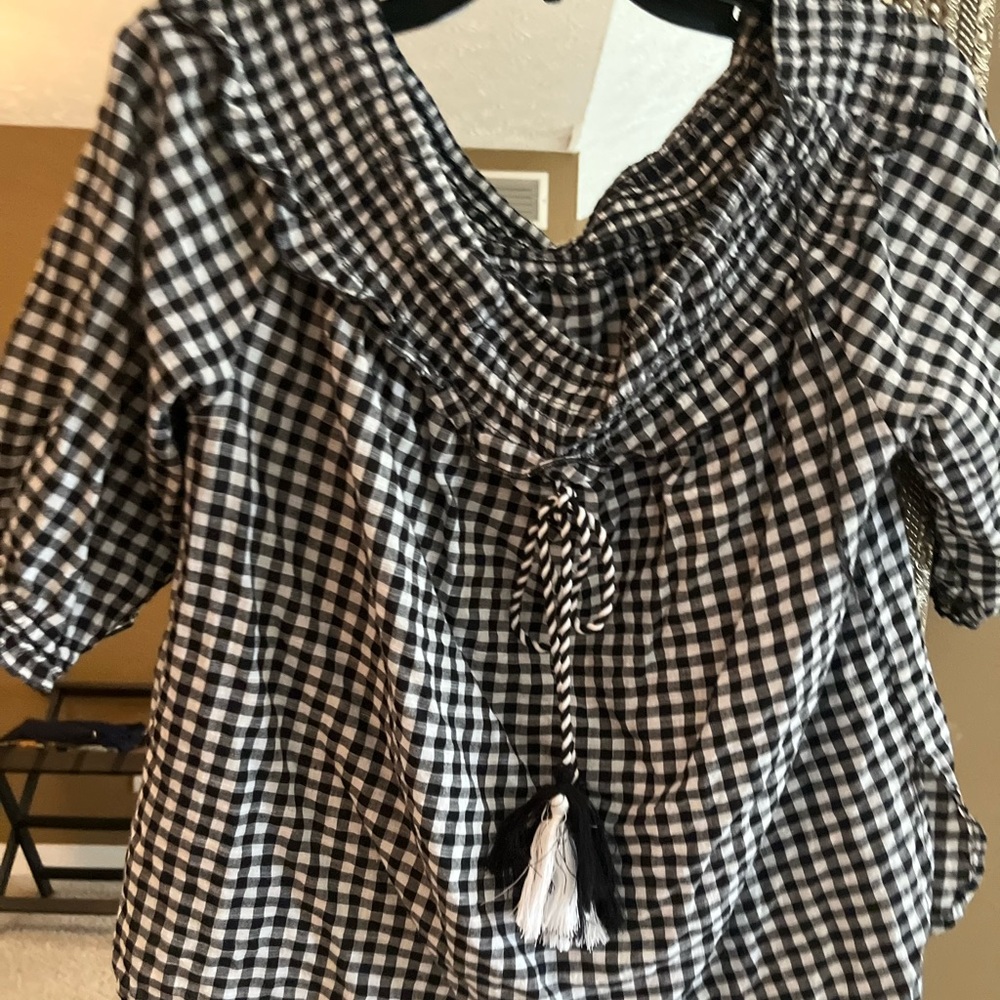 Mudpie checkered top